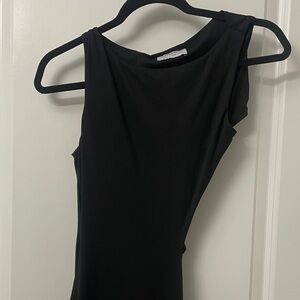 Peppermayo Black Asymmetrical Dress